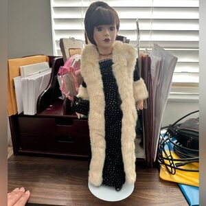 vintage Swarovski porcelain doll